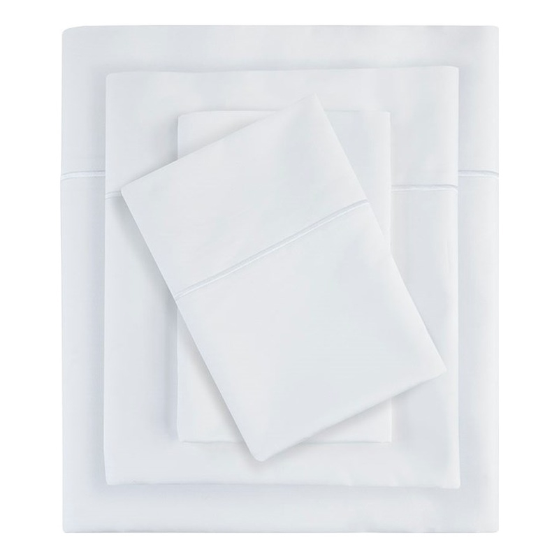 Pemberly Row 600 Thread Count Pima Cotton Sheet Set Cal King in White