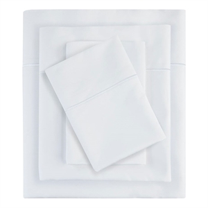 Pemberly Row 600 Thread Count Pima Cotton Sheet Set Cal King in White