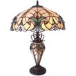 Pemberly Row Contemporary 3 Light Victorian Double Lit Table Lamp 18