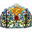 Pemberly Row Contemporary 3pcs Folding Victorian Fireplace Screen 44