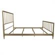 Pemberly Row Modern / Contemporary Gold Finish Metal King Bed