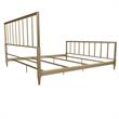 Pemberly Row Modern / Contemporary Gold Finish Metal King Bed