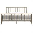 Pemberly Row Modern / Contemporary Gold Finish Metal King Bed