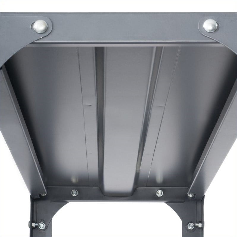 Pemberly Row 36 x 18 Commercial 6 Shelf Kit in Dark Gray Finish