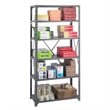 Pemberly Row 36 x 18 Commercial 6 Shelf Kit in Dark Gray Finish