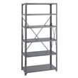 Pemberly Row 36 x 18 Commercial 6 Shelf Kit in Dark Gray Finish