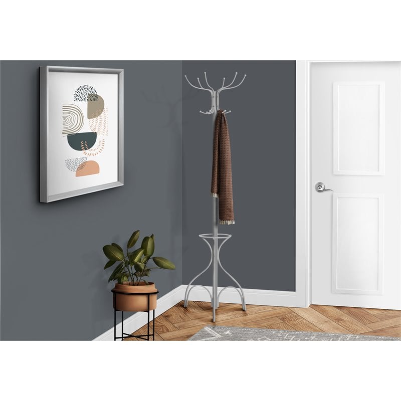 Pemberly Row Coat Rack Hall Tree 12 Hooks Entryway 70