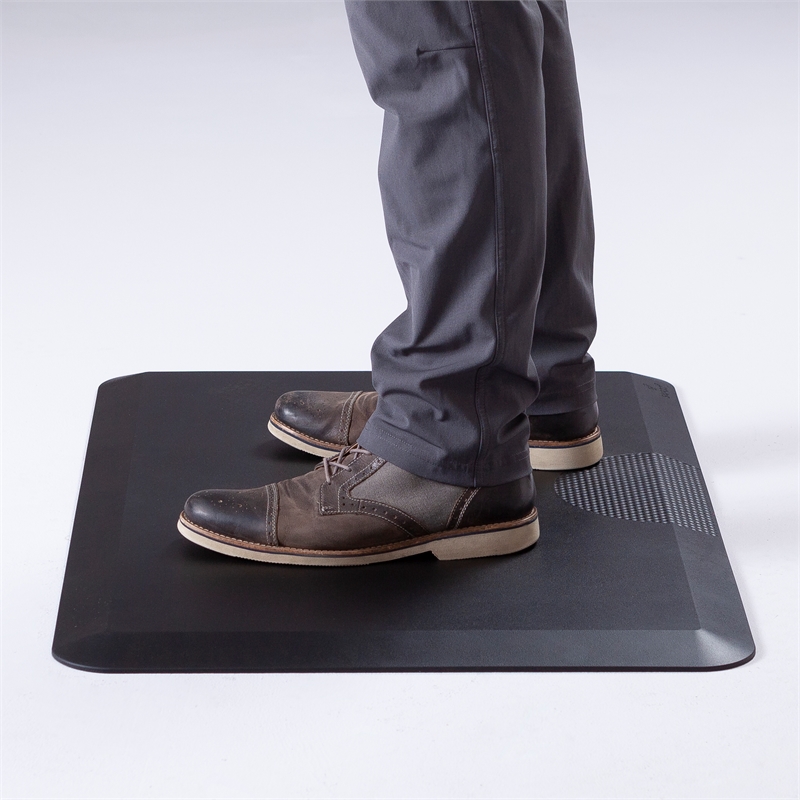 Pemberly Row Modern / Contemporary Movable Anti-Fatigue Mat in Black