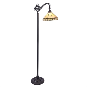 Pemberly Row Contemporary 1 Light Reading Floor Lamp 11&quot Wide