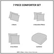 Pemberly Row 5-Piece Cotton Jacquard Comforter Set in Charcoal