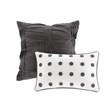 Pemberly Row 5-Piece Cotton Jacquard Comforter Set in Charcoal