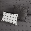 Pemberly Row 5-Piece Cotton Jacquard Comforter Set in Charcoal