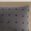 Pemberly Row 5-Piece Cotton Jacquard Comforter Set in Charcoal