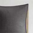 Pemberly Row 5-Piece Cotton Jacquard Comforter Set in Charcoal