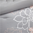 Pemberly Row 7-Piece Cotton Sateen Printed Comforter Set in Gray