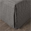 Pemberly Row Traditional 100 Percent Polyester Fitted Bedspread in Gray