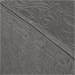 Pemberly Row Traditional 100 Percent Polyester Fitted Bedspread in Gray
