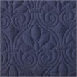 Pemberly Row Traditional 100 Percent Polyester Fitted Bedspread in Navy