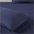 Pemberly Row Traditional 100 Percent Polyester Fitted Bedspread in Navy