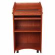 Pemberly Row Modern Wood Aristocrat Non-Sound Lectern in Cherry