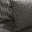 Pemberly Row Polyester Solid Brushed Reversible Daybed Cover Set in Gray