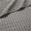 Pemberly Row Polyester Solid Brushed Reversible Daybed Cover Set in Gray