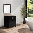 Pemberly Row 30-Inch Assembled Bathroom Medicine Wood Cabinet in Espresso