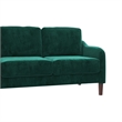 Pemberly Row Modern / Contemporary 3-Seater Sofa in Green Velvet