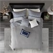 Pemberly Row 6 Piece Reversible Jacquard Quilt Set with Throw Pillows