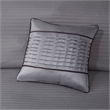 Pemberly Row 6-Piece Jacquard Quilt Set with Throw Pillows - Gray/Taupe