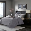Pemberly Row 6-Piece Jacquard Quilt Set with Throw Pillows - Gray/Taupe