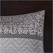 Pemberly Row 6-Piece Jacquard Quilt Set with Throw Pillows - Gray/Taupe