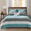 Pemberly Row 9-Piece Microfiber Complete Bed & Sheet Set - Blue