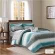 Pemberly Row 9-Piece Microfiber Complete Bed & Sheet Set - Blue