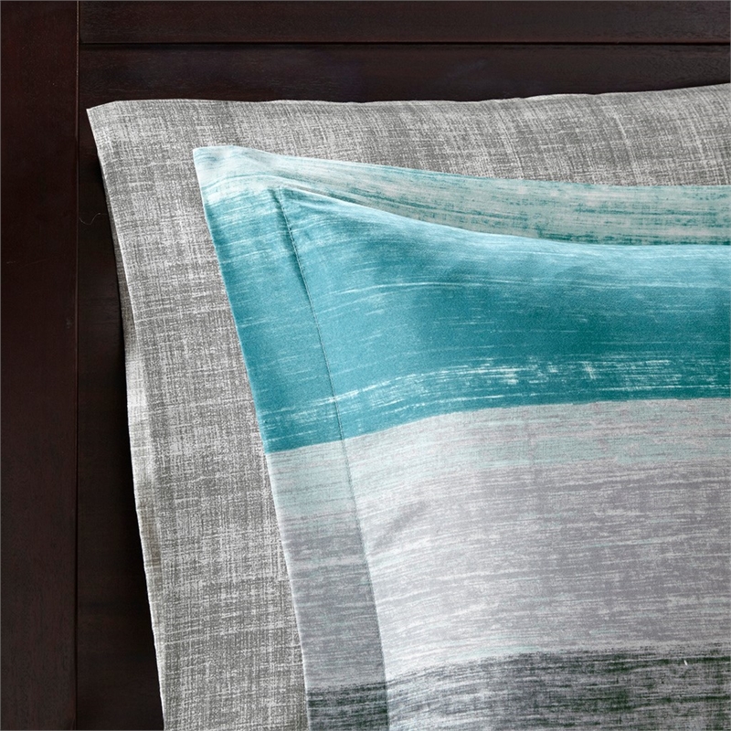 Pemberly Row 9-Piece Microfiber Complete Bed & Sheet Set - Blue