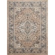 Pemberly Row 8' x 10' Beige Gray Fabric Farmhouse Area Rug (8' x 10')