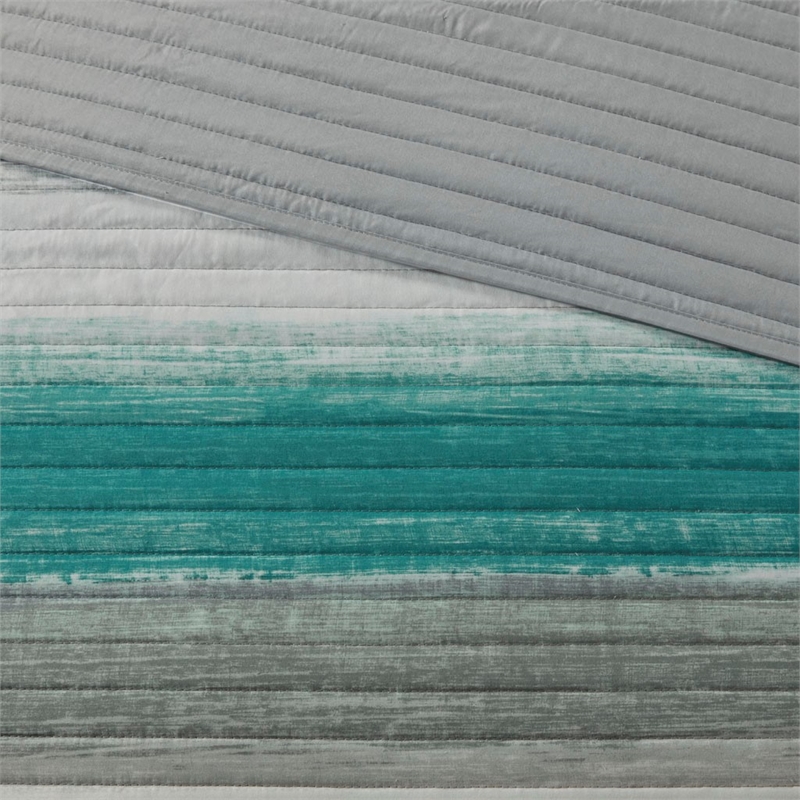 Pemberly Row 8-Piece Quilt Set with Cotton Bed Sheets in Aqua