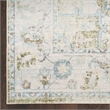 Pemberly Row Machine Washable 7' x 9' Fabric Blue Green Area Rug