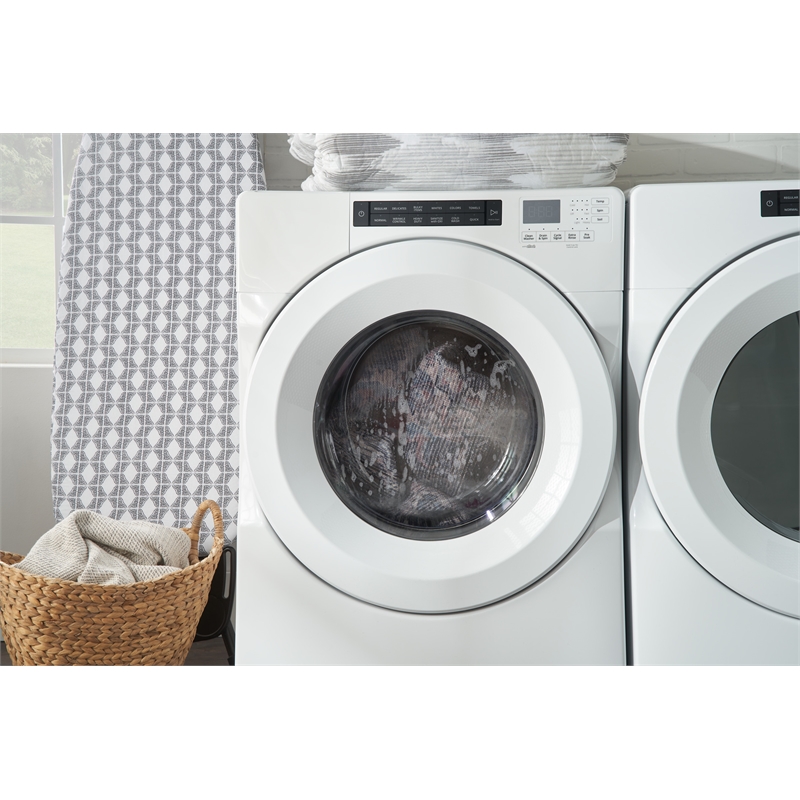 Pemberly Row Machine Washable 9' x 12' Fabric Beige Area Rug