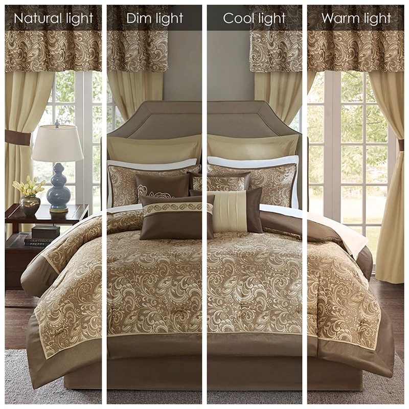Pemberley Row Polyester Brown Bedroom Set