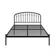 Pemberly Row Contemporary Queen Metal Platform Bed Frame in Black