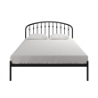 Pemberly Row Contemporary Queen Metal Platform Bed Frame in Black