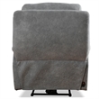 Pemberly Row Fabric Power Zero Gravity Recliner in Hudson Gray