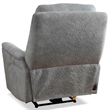 Pemberly Row Fabric Power Zero Gravity Recliner in Hudson Gray