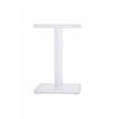 Pemberly Row Contemporary Set of 2 Clear Plastic Acrylic Side Table