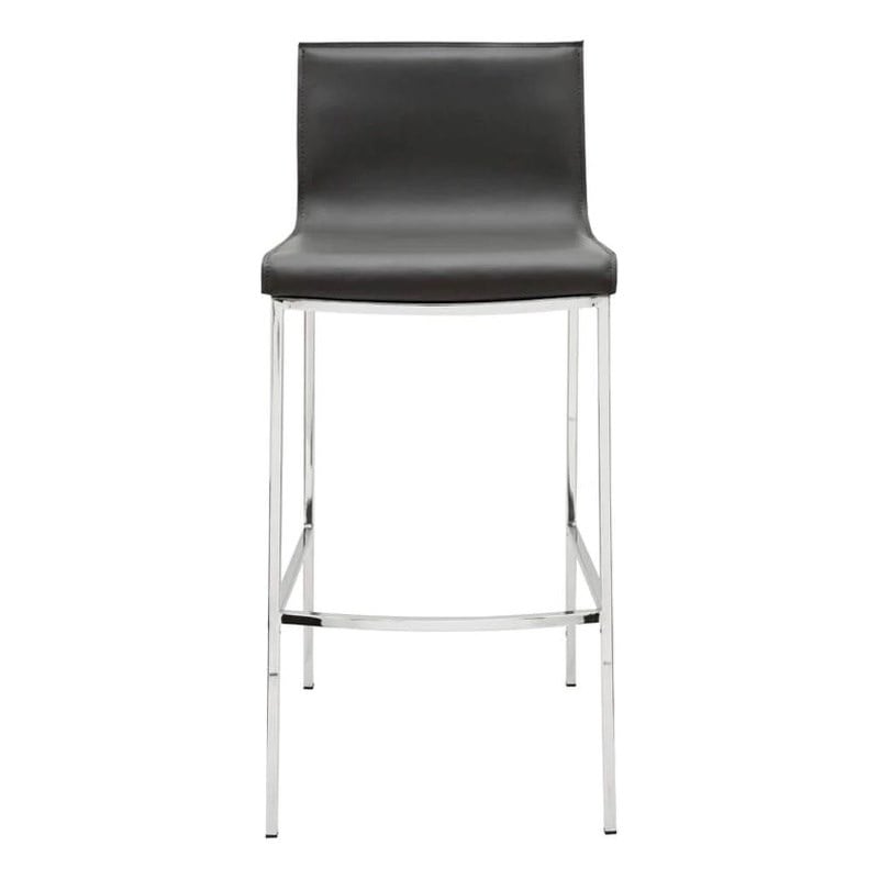 Pemberly Row Contemporary Counter Stool in Black Finish (Set of 4)