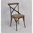 Pemberly Row Contemporary Black Cross Back Side Dining Chair (Set of 4)