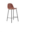 Pemberly Row Contemporary Faux Leather Counter Stools in Tan (Set of 4)