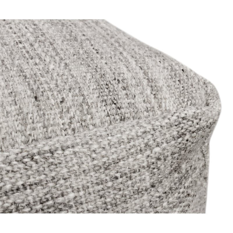 Pemberly Row Set of 4 - 2 Reclining Lounge Chairs and Sofa and Handwoven Pouf