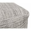 Pemberly Row Set of 4 - 2 Reclining Lounge Chairs and Sofa and Handwoven Pouf
